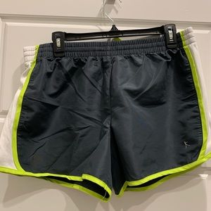 Gray & Yellow Athletic Shorts